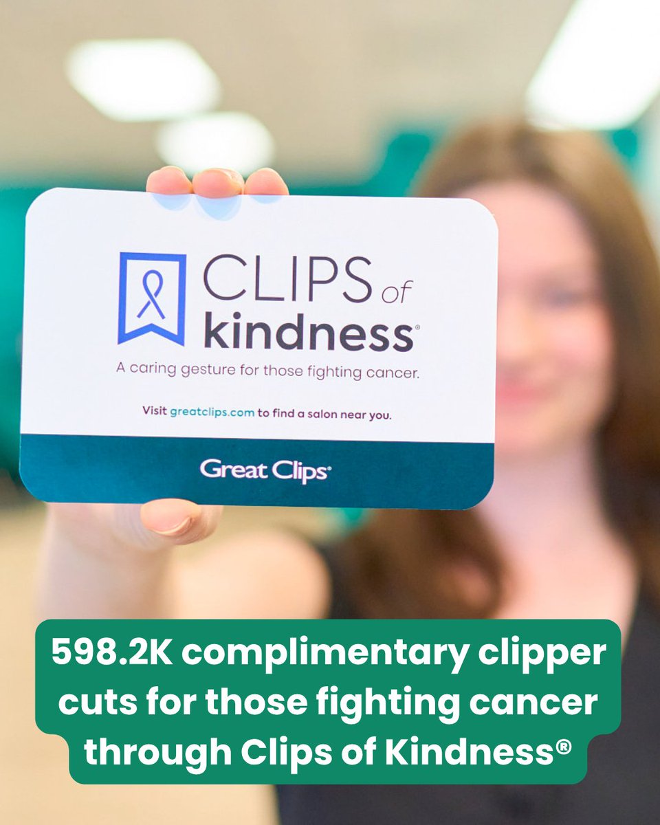 GreatClips's tweet photo. Did you know Great Clips has a Great Deeds program? Through Great Deeds, Great Clips salons across the U.S. and Canada go beyond great haircuts by creating positive change in the communities they serve. https://t.co/0lhcXNne7J