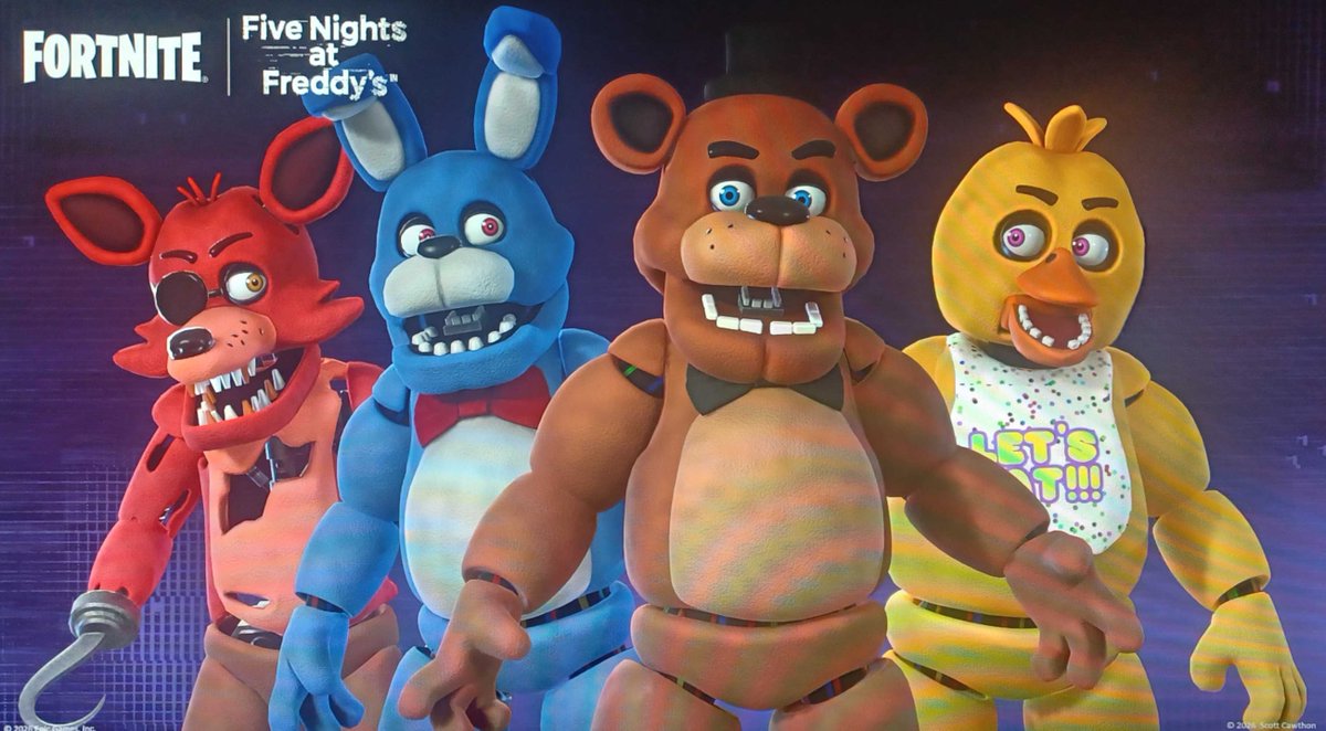 Spurk15's tweet photo. FOUND MORE OF THE FNAF X FORTNITE COLLAB! https://t.co/v2UubUDItA