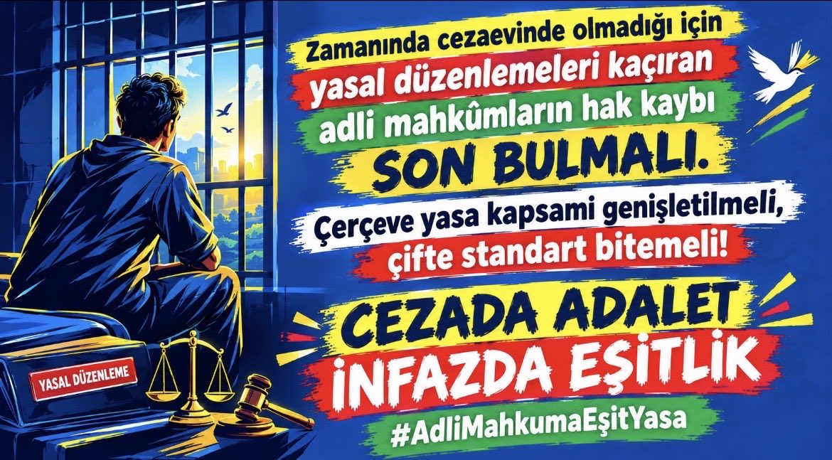 Melikea02's tweet photo. @yusufbeyazit60 CEZADA ADALET İNFAZDA EŞİTLİK
#AdliMahkumaEşitYasa https://t.co/7Q0pWxdYh1