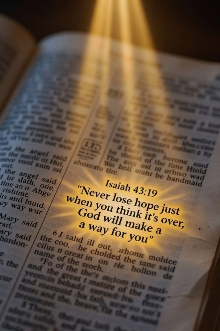 Oh_DearLord_'s tweet photo. Isaiah 43:19 https://t.co/vrFeQoLExb