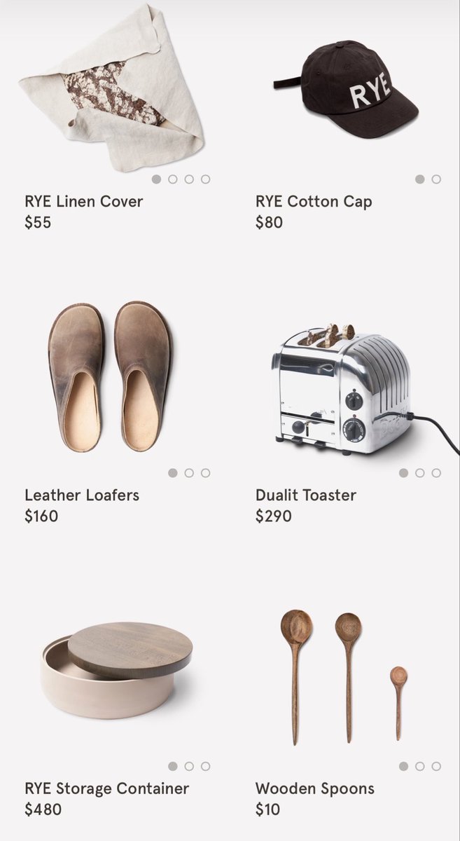bighugetime's tweet photo. @raqisright I checked out their website, you’re being a bit harsh, they’re not just a bread store they also sell slippers and harmonicas. 

They also have reasonably priced things like a $65 butter knife, and a $140 water carafe. https://t.co/4XRIAYLYbC
