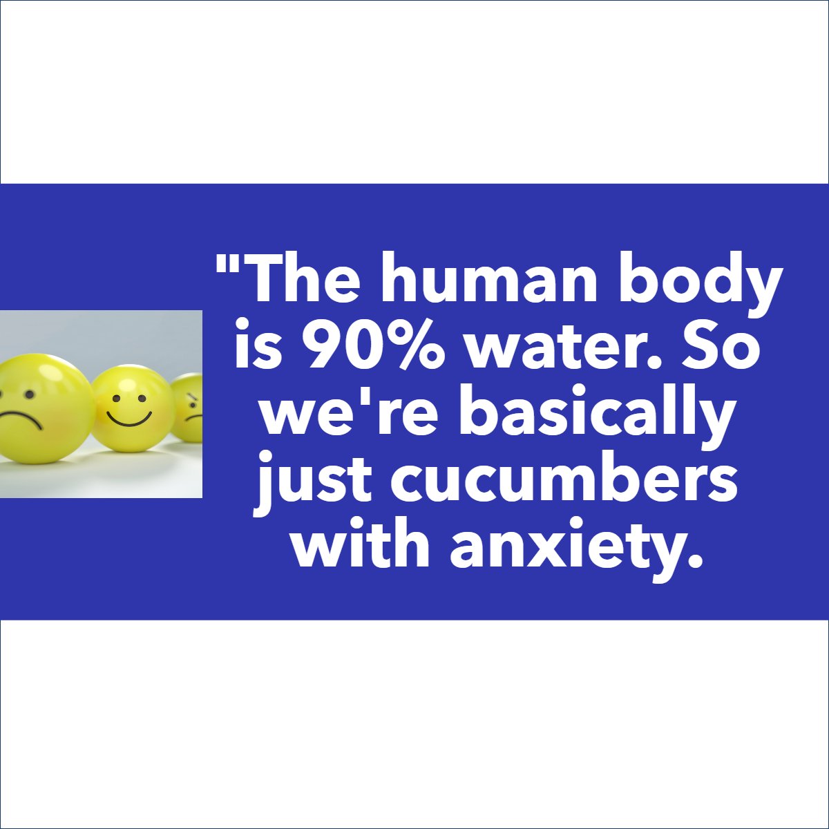 Hall_Smith's tweet photo. Poor cucumber!! 🥒

#anxiety #cucumber #humanbody #anxietymemes #cucumberwater #jokeoftheday https://t.co/aK1D7pIQzM