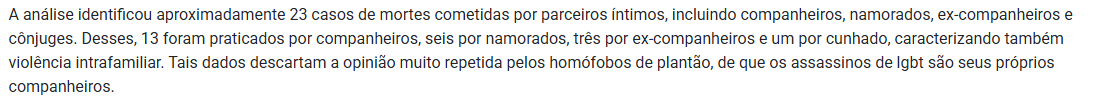 XMBatistaX's tweet photo. @V1c10rCrf @Nannoonx @raulvitorl @pupumdean Então, Ai nao da pra afirmar.. pouquissimos assasinatos no brasil sao resolvidos. 

então é apenas suposição dizer que foi o parceiro. 

de acordo com o GGB, 9% são cometidos pelos parceiros.. https://t.co/dFoycoMQu7