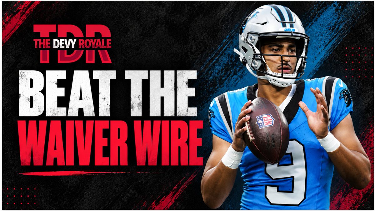 Daboys_22's tweet photo. Week 2 brought a wave of injuries, which means the waiver wire matters more than ever.

This week’s Beat the Waiver Wire covers Bryce Young, Jonah Coleman, Rashod Bateman, Denzel Boston, and more.

Get ahead of your league before waivers run. ⬇️ https://t.co/cnkxmYygxI