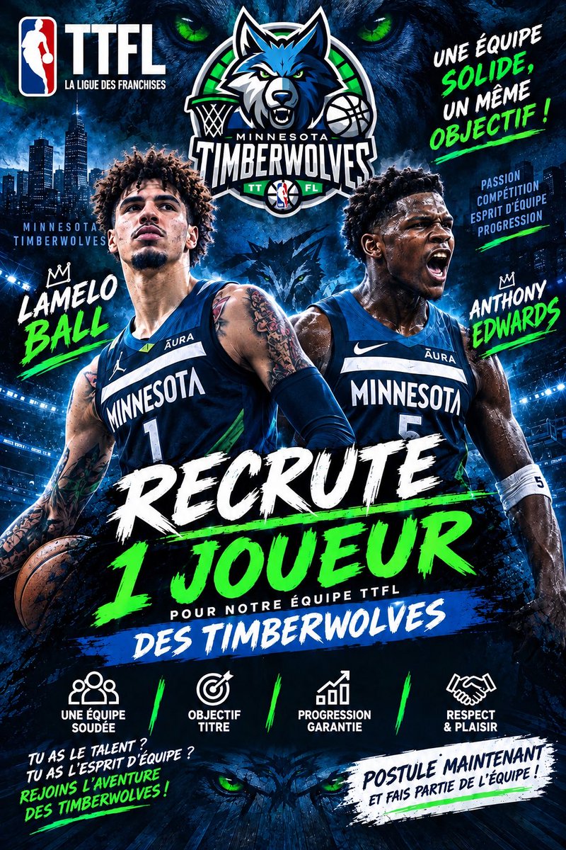 TTFLWolves's tweet photo. @LigueTTFL https://t.co/6G16PP9akf