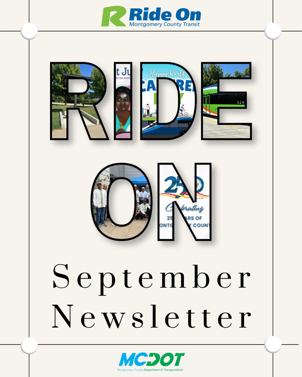 RideOnMCT's tweet photo. ⚠️ATTENTION! ⚠️

 The September edition of the Ride On Newsletter is now available! 🗞️

To read the latest Ride On news and updates, check out our newsletter here: https://t.co/lsjqzcYEOH

#RideOnNewsletter https://t.co/wdRyf01JN9