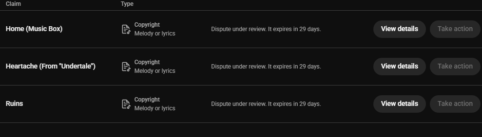 jetpackanthony1's tweet photo. yo @TeamYouTube why are we having people copyrighting me for music im allowed to use in gameplay videos, like not only that its false claims might i add, like LatinAutorPerf isn't even associated with toby fox nor i don't think muserk rights management is either, do something. https://t.co/2yMo7RuiVU