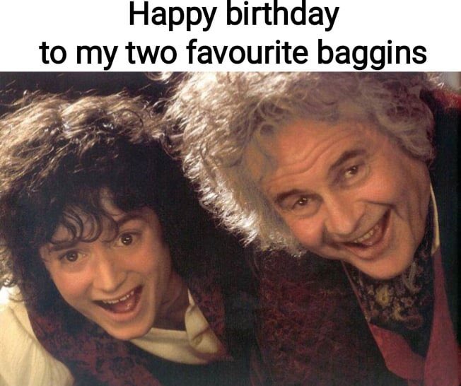 TolkienWorldG's tweet photo. Happy Birthday to both Bilbo and Frodo Baggins! https://t.co/GcZ2dw387Z