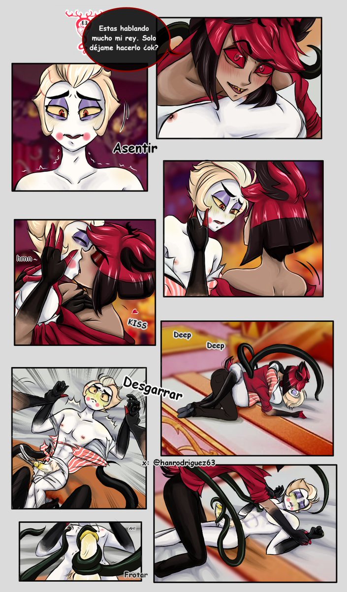hanrodriguez63's tweet photo. No te dejaré ir. EXTRA parte 1: #radioapple #appleradio #alastorxlucifer #alastor #Lucifermornigstar #fanart #fancomic #hazbinhotel #fancomicradioapple #yaoi #BL https://t.co/i8x6LEITII