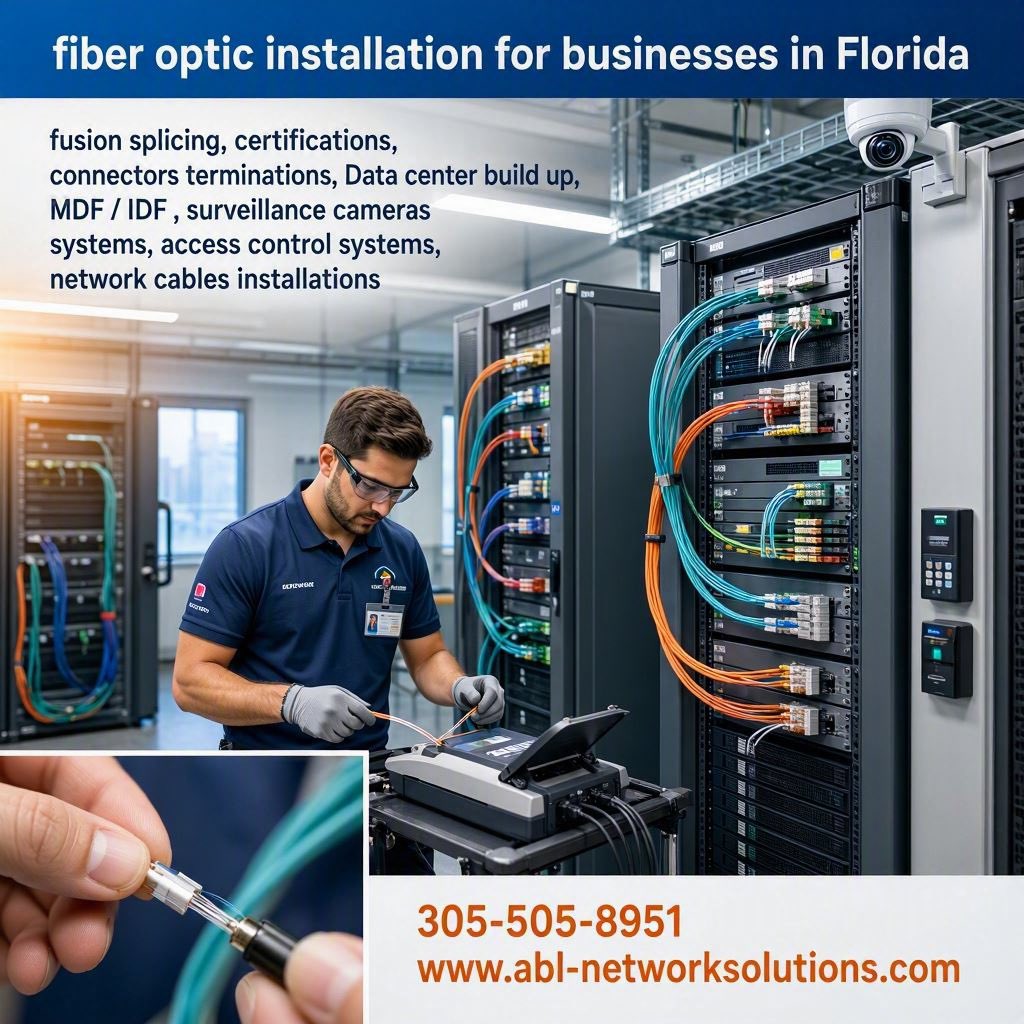 NetworkABL's tweet photo. Fiber optic cables installation, fusion splicing, certifications, connectors terminations, access control, surveillance cameras systems, telecommunications #fiber #fusionsplicing #telecom #networkcables https://t.co/IgMYSmQfuM