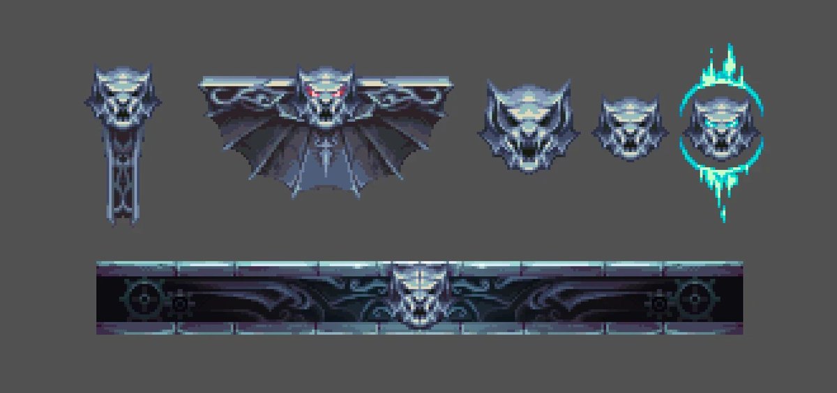 NerkinPixel's tweet photo. Pixel art props for Blasphemous II: The Third Sin #pixelart #ドット絵 #blasphemous https://t.co/9fUgBWnXGt