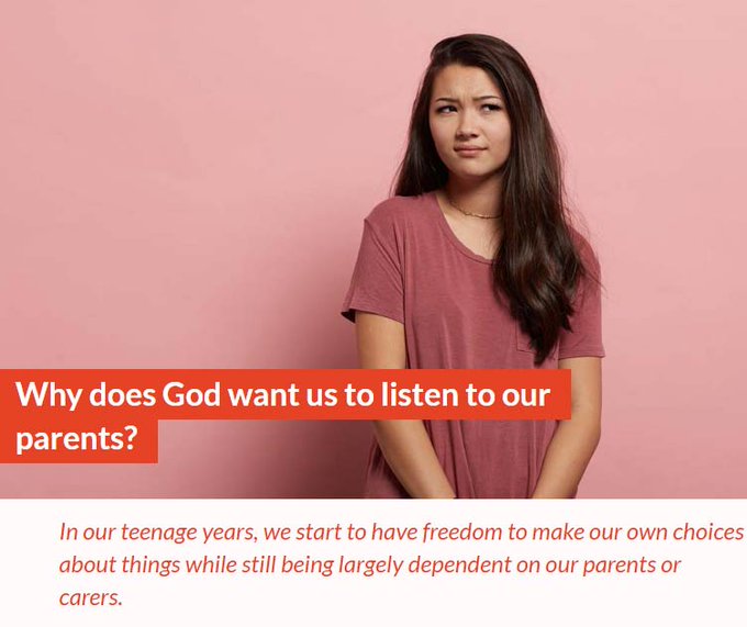 LovewiseOnline's tweet photo. As we get older we like to have our independence, but many of us still live at home with our parents. We all know the Bible tells us to respect our parents and listen to what they tell us, but why? Read more: https://t.co/2dSzQg97pG https://t.co/glxLIt2qx5
