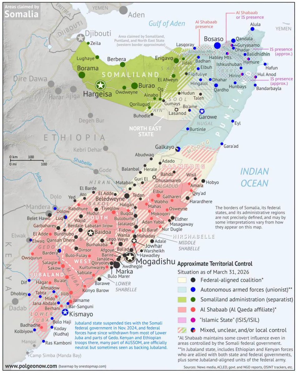 Maraaga12's tweet photo. @khadiryare @HudsonInstitute Dunida waxba kama qarsona somali ben umashegi kartid yád marka map been abuurka e riyada rerkina u shegaysa??👇👇👇👇 https://t.co/sCS20kB3d7