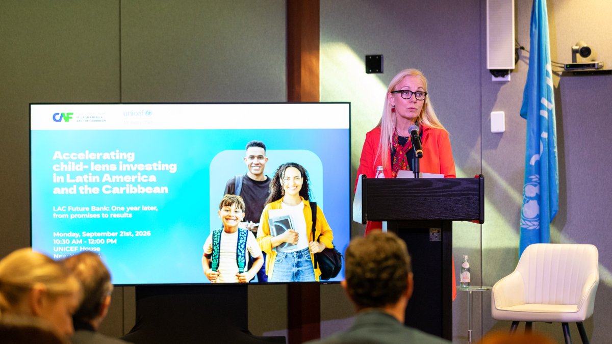 Roberto_Benes's tweet photo. At UNICEF House, we gathered key partners to discuss how to accelerate investment in children across the region through @AgendaCAF’s #BancoFuturoLAC
When we improve nutrition, education, health, protection, opportunities we lay the foundation for inclusive and resilient societies https://t.co/PAICjmw7ag