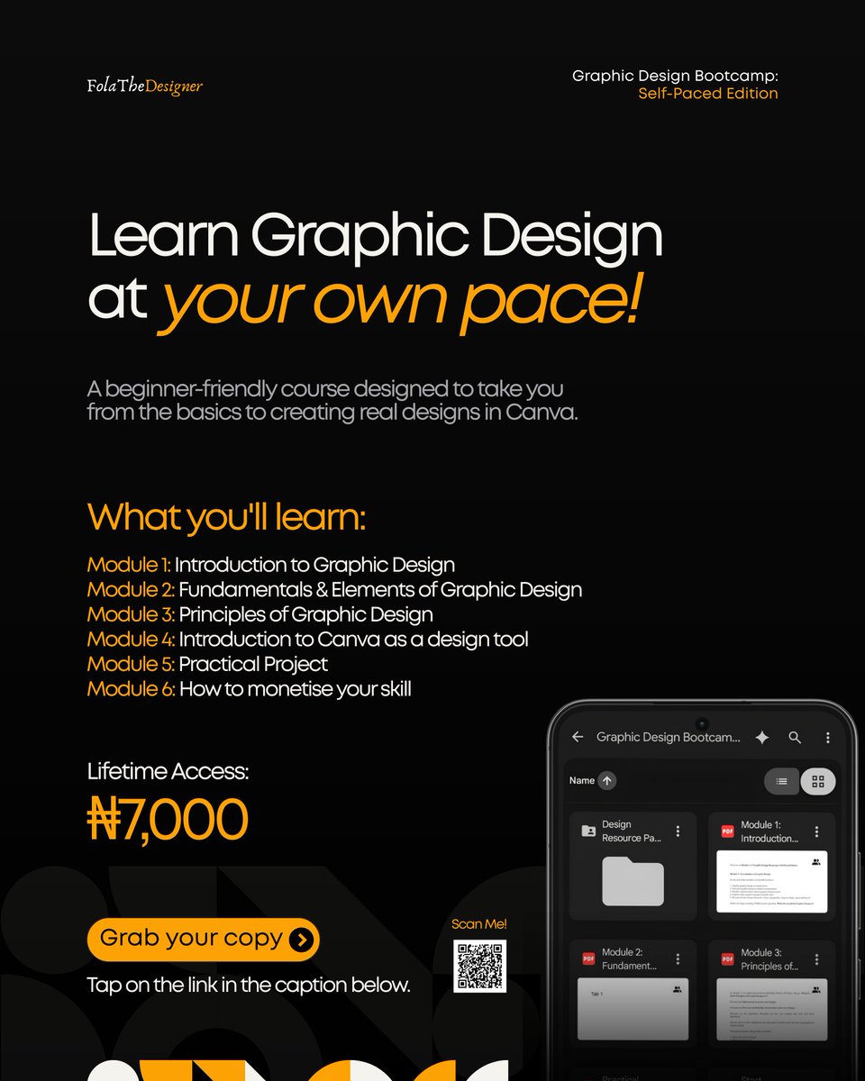 foladdesigner's tweet photo. I TURNED MY BOOTCAMP INTO THIS

The live bootcamp ended, but I didn't want the learning to end there.

After teaching the Graphic Design Bootcamp, I kept thinking about what happens to someone who wants to learn but wasn't able to join before it started. https://t.co/nzdiy6nIF6