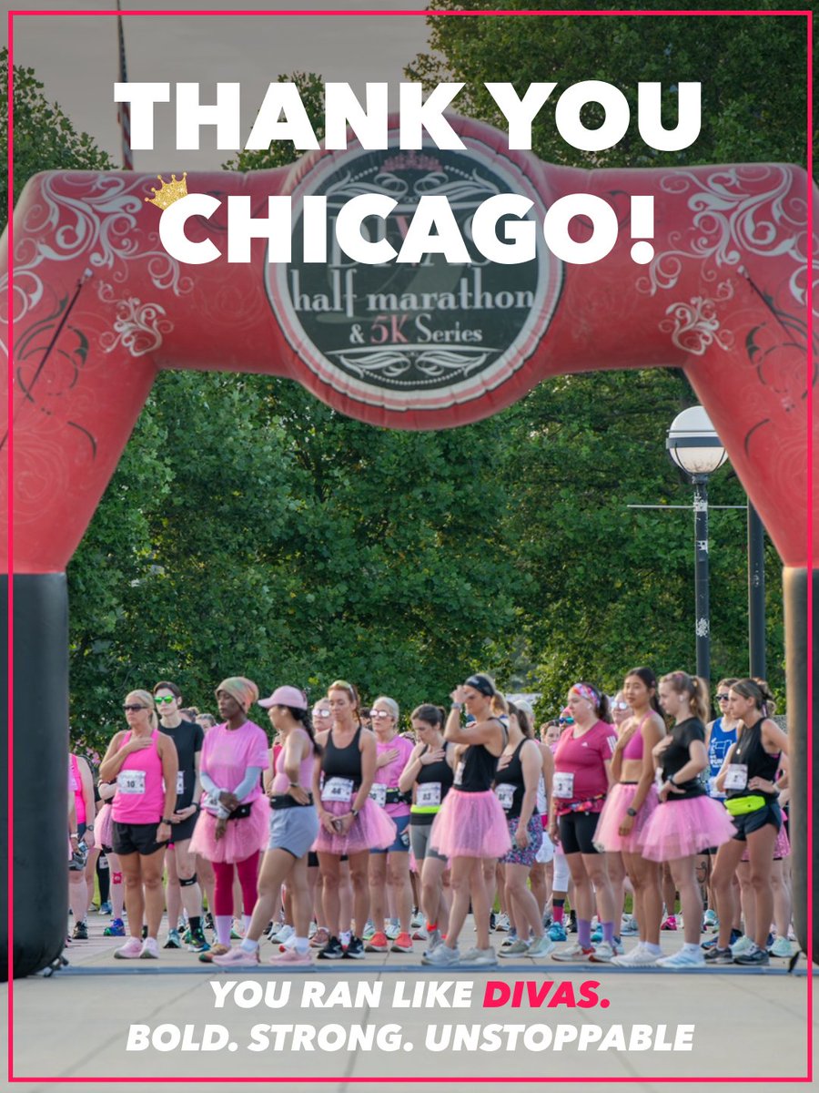 runlikeadiva's tweet photo. Chicago, you were AMAZING! 💕✨ Huge thanks to our Divas for making race day unforgettable! 🏃‍♀️👑 Can't wait to see you at the next one! 💖 #ChicagoDivas #RaceDayMagic https://t.co/GzYBwjWAo6