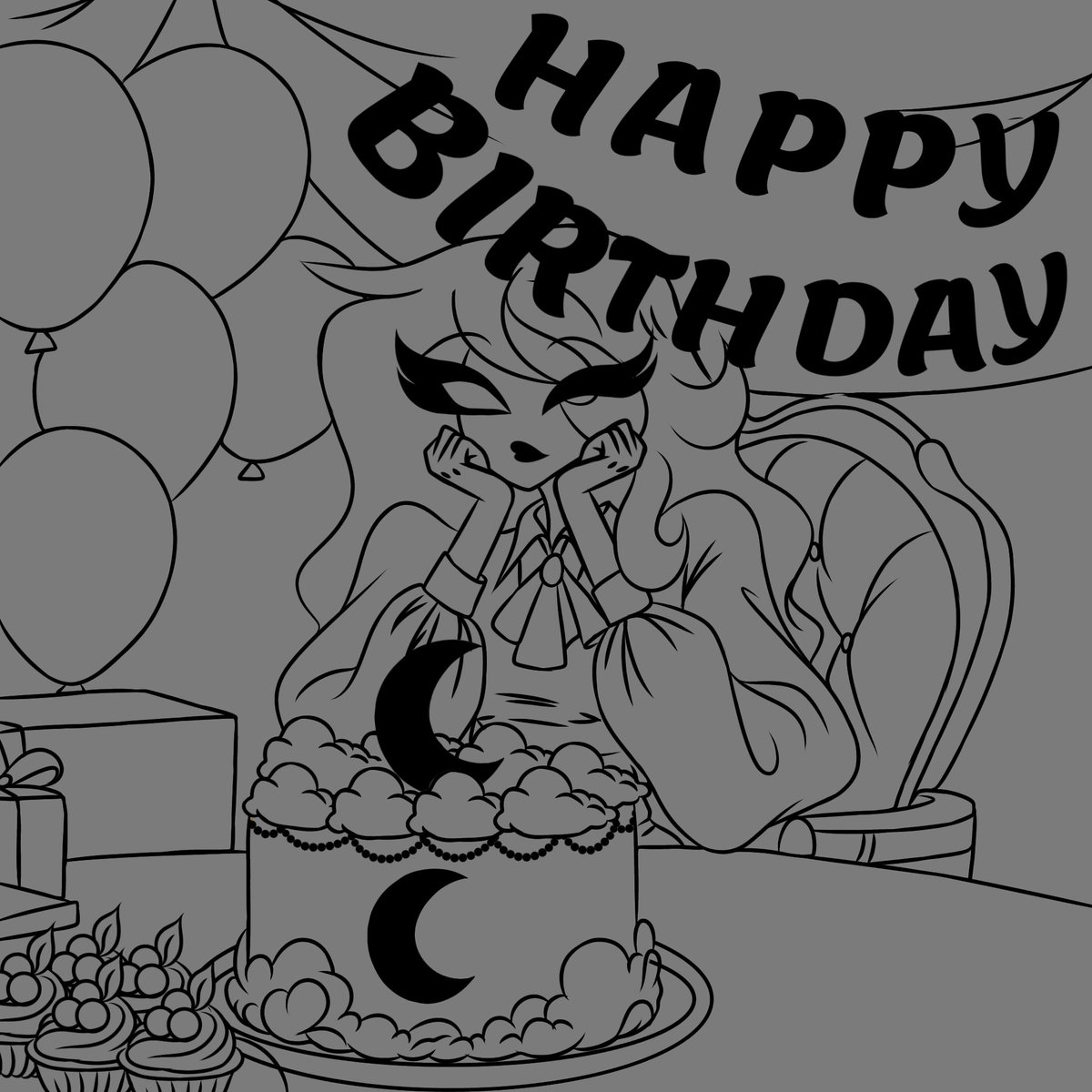 Morningst83202D's tweet photo. WORKİNG ON MY BIRTHDAY DRAWING

#HAZBİNHOTEL #DEE #MORNİNGSTAR https://t.co/TuJ5xTTfbr