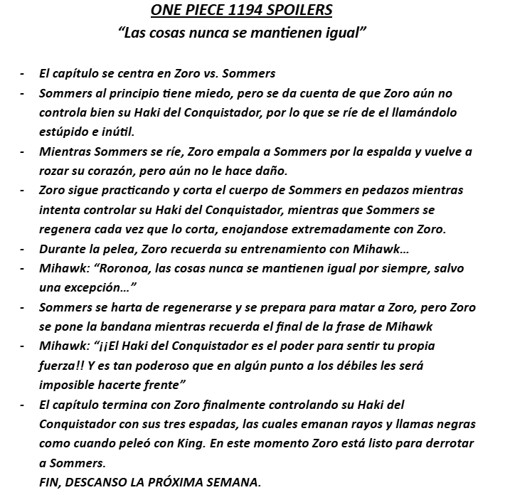 BigNewsOP's tweet photo. #ONEPIECE1194 PRIMEROS SPOILERS ⚔️

Gracias a Pew https://t.co/Kf8QOG7uRO