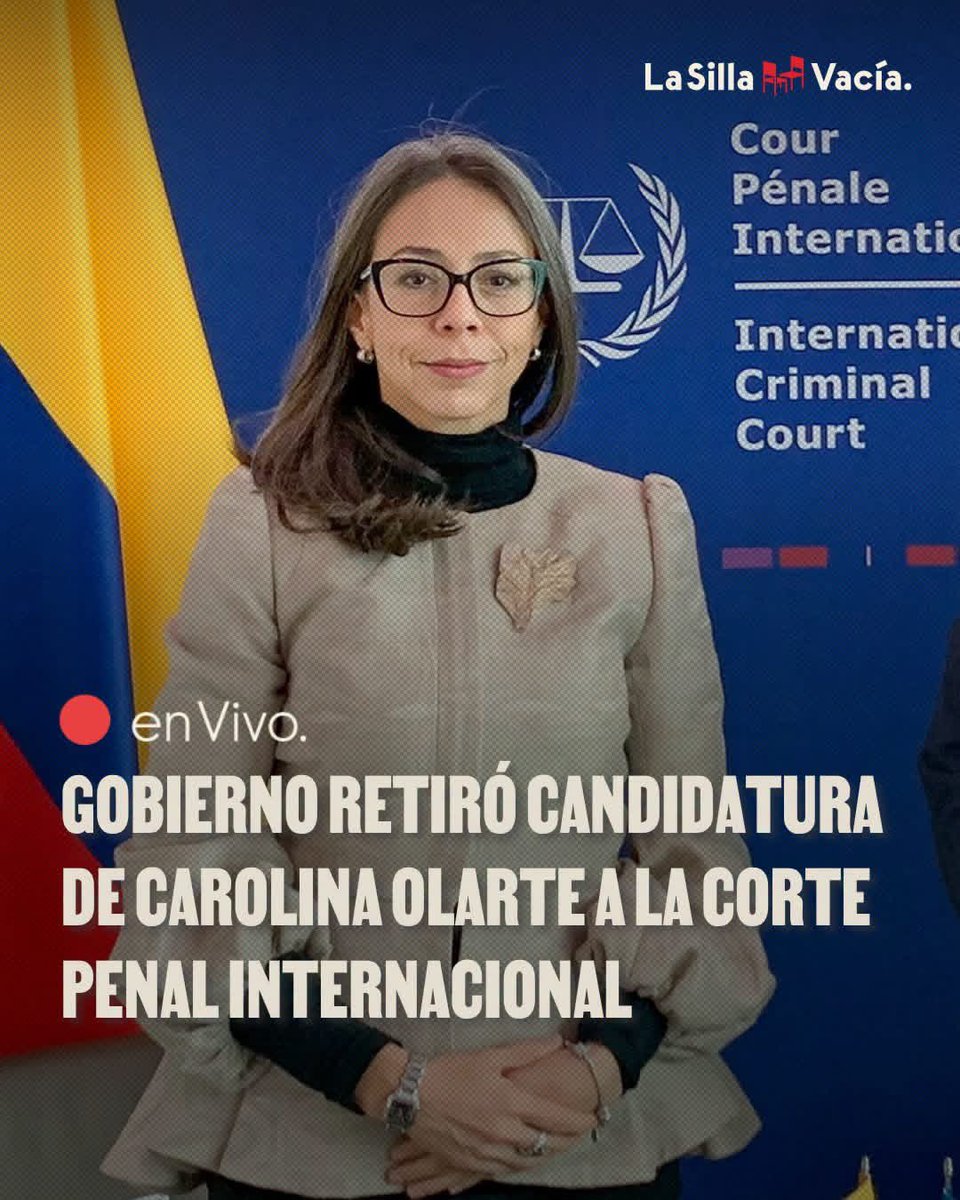 jorgerojas2022's tweet photo. La embajadora @CarolinaOlarteB había obtenido una de las puntuaciones más altas del panel técnico que examinó las candidaturas para integrar la Corte Penal Internacional y, por consenso, tenía el respaldo del GRULAC (Grupo de países de América Latina y el Caribe). 

Sin embargo, el gobierno de ADLE retiró su candidatura en una absurda decisión de política exterior que desprecia el derecho y aísla a Colombia de la justicia internacional.

Olarte era la mejor candidata para ser juez de la @CourPenaleInt 

@cejil