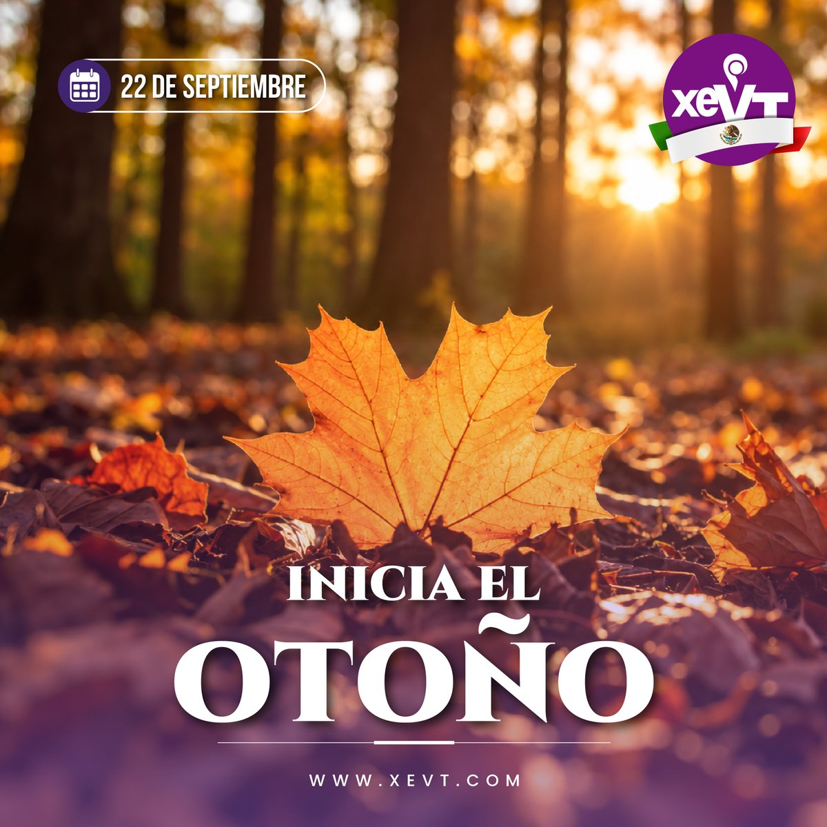 xevtfm's tweet photo. #22DeSeptiembre | Inicia el otoño 🍂

#LasEfemérides🗓️ #SeñalQueUne📡#XEVT🎙️ https://t.co/W1ZA6JgOXy