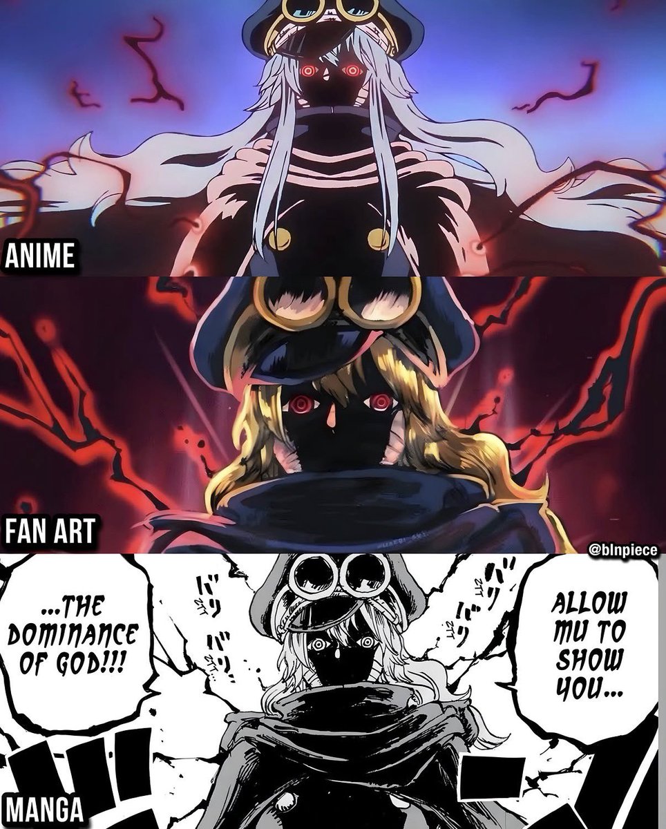 AnimeePost's tweet photo. Anime vs Fan Art vs Manga https://t.co/N0abObbs9J