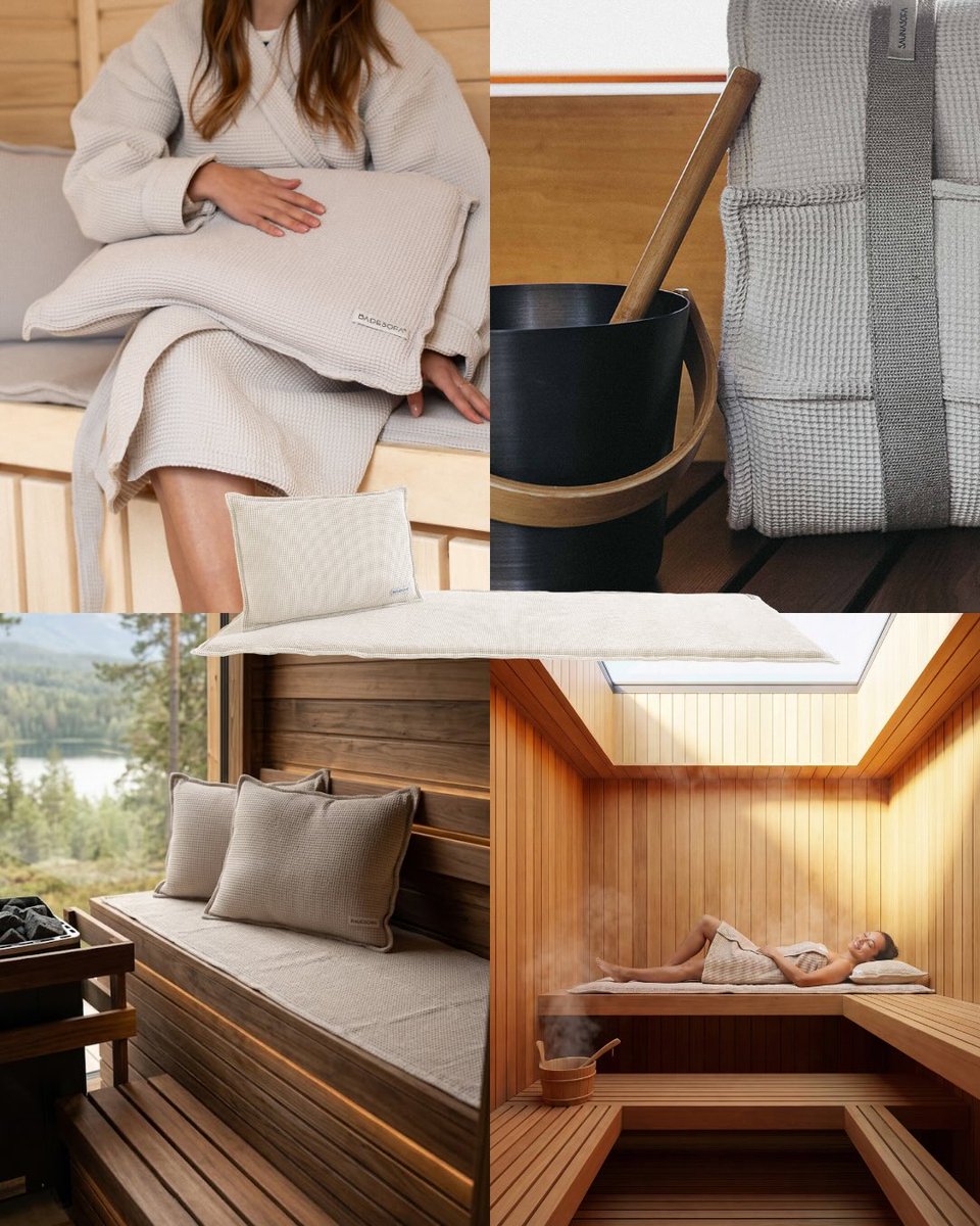 VernaMatth3ocb's tweet photo. Sauna has no season. Whether mother-of-pearl, cloud, mocha, or green, our SAUNASOFAS bring comfort and style to every sauna session. Which colorway suits your favorite sauna? https://t.co/XXErEdpzWj