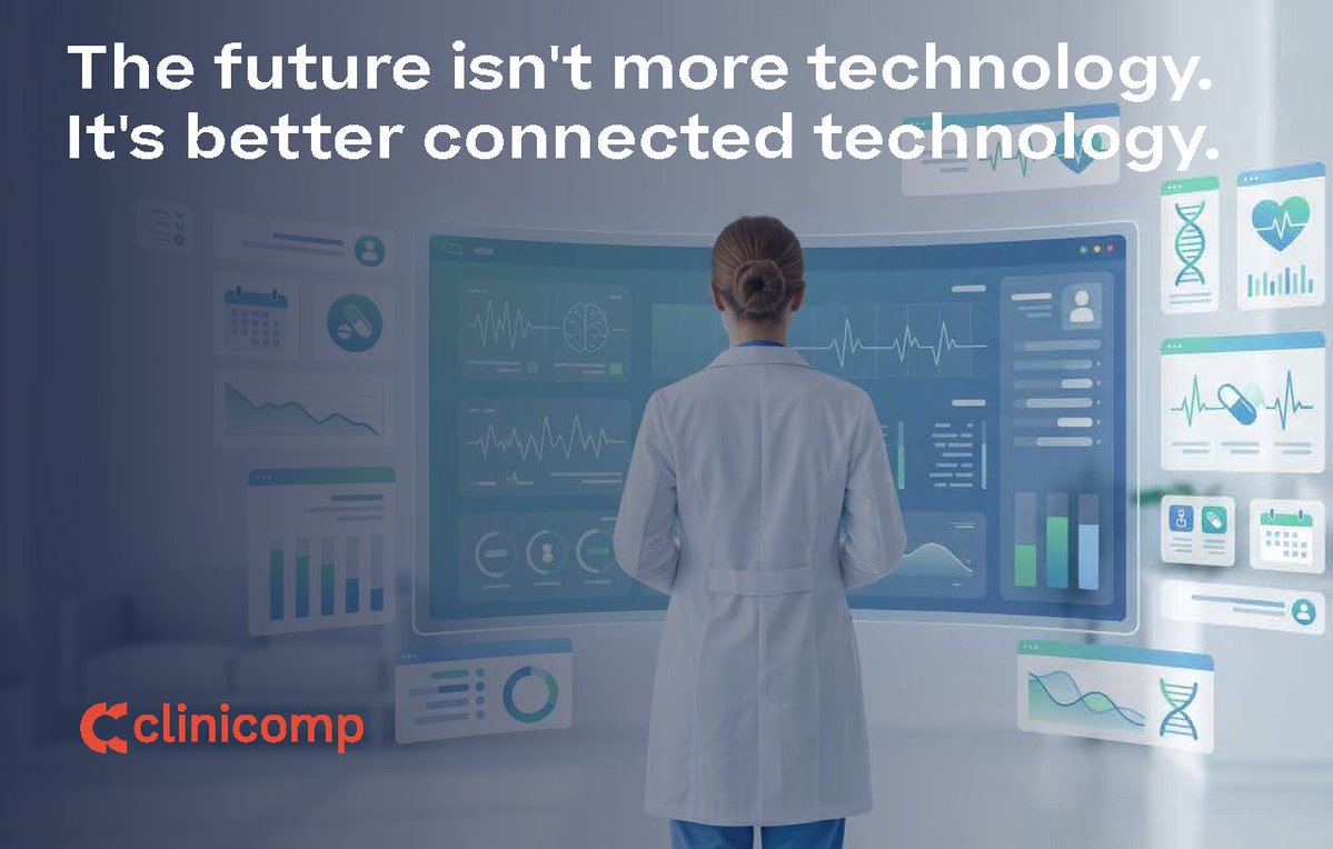 CliniCompIntl's tweet photo. The best Becker’s conversations were about an #EHR platform that allows systems to work better together.
One patient record. #NativeAI. Connected care.

The conversation continues.

#BeckersHealthIT #HealthcareIT #Interoperability https://t.co/cBGlf05E6c