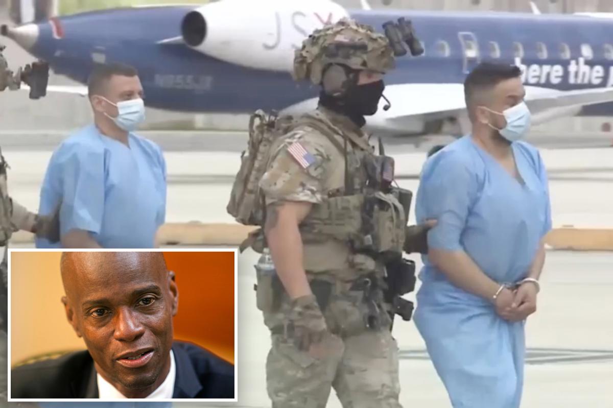 nypost's tweet photo. Suspects in Haitian president's assassination arrive in US, accused of funding plot with COVID fraud https://t.co/Pa5tfzWxVA https://t.co/AbpBkza0Gi