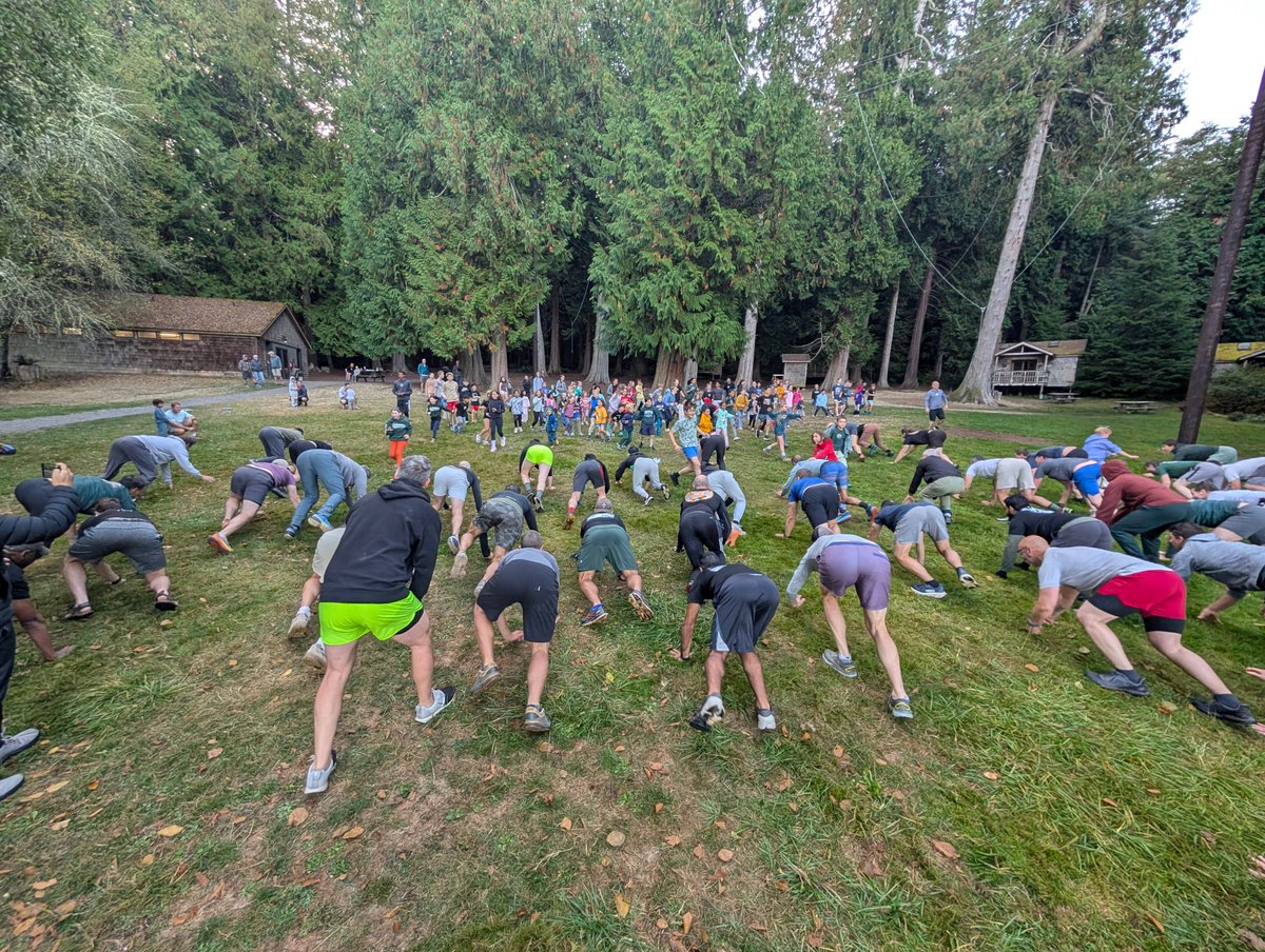 f3cascades's tweet photo. The Gloom met the Sound as F3 Dad's Camp properly took over Camp Orkila on Orcas Island! A massive convergence of over 250 Dads &amp; 2.0s for high-flying zip-lines, relentless Gaga Ball, and strengthening the bedrock of our families.

#F3Nation #F3DadsCamp #CampOrkila #SYITG https://t.co/SXFrurLqbf