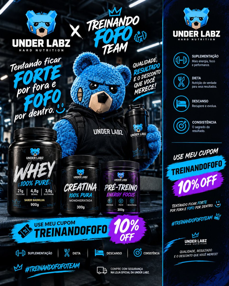 TreinandoFofo's tweet photo. Tentando ficar forte por fora e fofo por dentro. 😂💪🏼
Mas agora com 10% OFF na Under Labz! 🔥
🏷️ CUPOM: TREINANDOFOFO
Bora treinar, bora evoluir e bora economizar! 😂💪🏼
#TreinandoFofoTeam #UnderLabz #Treino

Acabei de levantar 7.187 kg no @hevyapp

 https://t.co/BUnS16MFEa https://t.co/FKAShAKy9e
