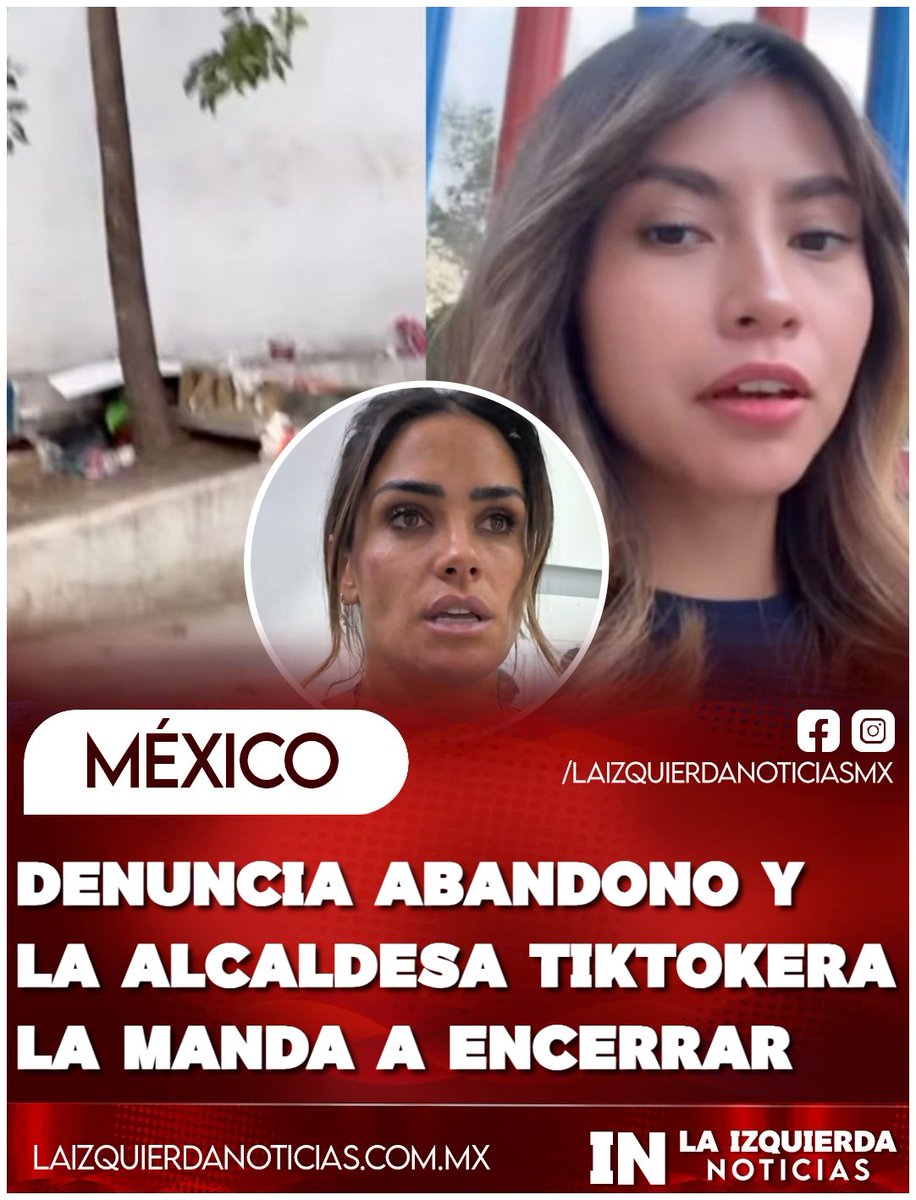 IzqNoticiasMx's tweet photo. ¡ALCALDESA EXHIBIDA! Denunciar el abandono de un parque le habría costado caro a una vecina de la Cuauhtémoc: Yamilet Candelaria asegura que fue encerrada con candado en el Parque Aurora por instrucciones de la alcaldesa tiktokera y que tuvo que ser rescatada por su padre, quien rompió el candado. La joven acusó a la administración de Alessandra Rojo de la Vega de represión e intransigencia, por lo que exige una explicación.
