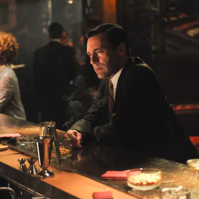 TwinkBukowski's tweet photo. A guy my age told me that watching Mad Men made him start drinking and smoking cigarettes. Just putting it on would prompt these behaviors. 

I thought: Wow, what an idiot, until I remembered which fictional character definitely inspired me to start cheating on my girlfriend https://t.co/MEwhZFo2ov
