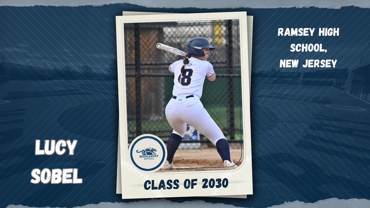 middsoftball's tweet photo. 🚨 ANOTHER first year to introduce: Lucy Sobel, from New Jersey! Welcome to Midd, Lucy‼️🤍💙 #gomidd #gomiddsoftball https://t.co/cbzBSzhZF0