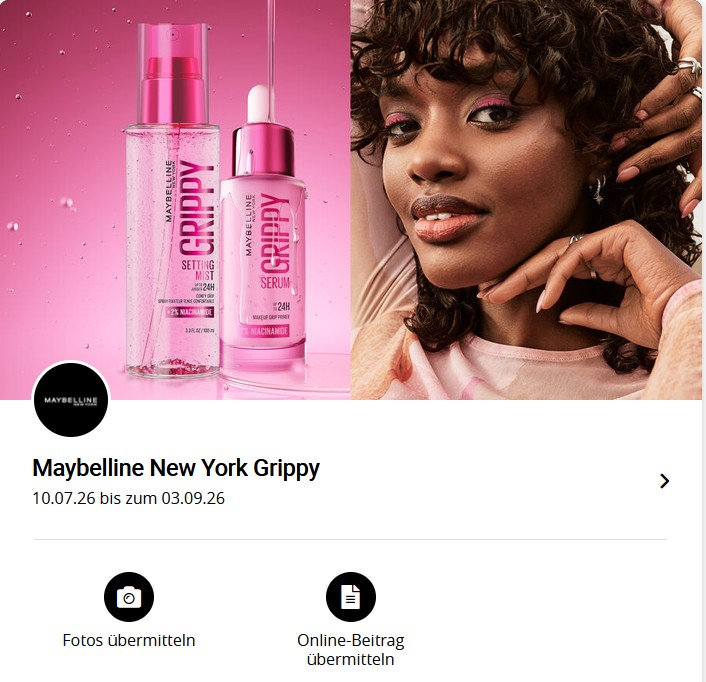 paredescaro's tweet photo. Unbezahlter Produkttest: Ich teste die neue Grippy Serie von Maybelline New York mit Serum Primer und Setting Spray. Pflege, Feuchtigkeit und langanhaltender Halt bis zu 24 Stunden – ich bin gespannt! Danke an trnd_dach und maybelline_de. https://t.co/yqZAorWy6M