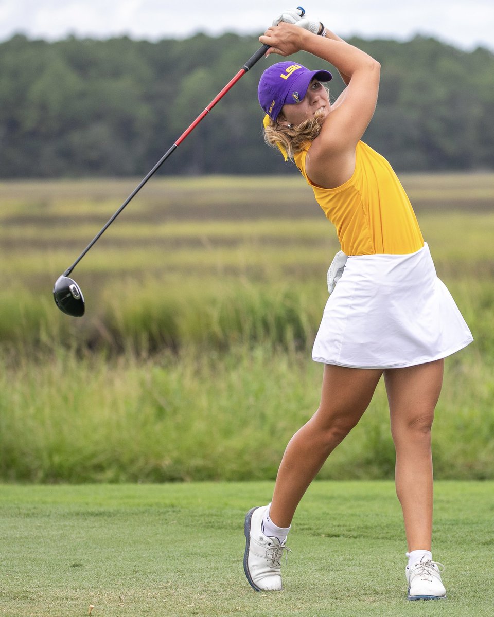 LSUWomensGolf's tweet photo. Through 9️⃣ in CO 🏔️ &amp; the Tigers are T4! 

Ryleigh leads the way T2 (-3) halfway through round 1! https://t.co/hI1rEbxbff