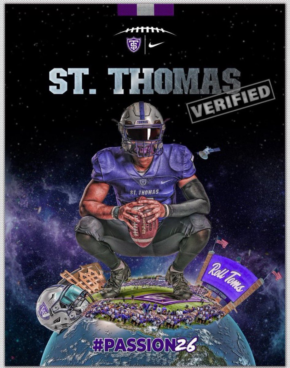 Aidengsmith13's tweet photo. Blessed to receive an offer from the university of ST. Thomas https://t.co/bik0bTQkmi