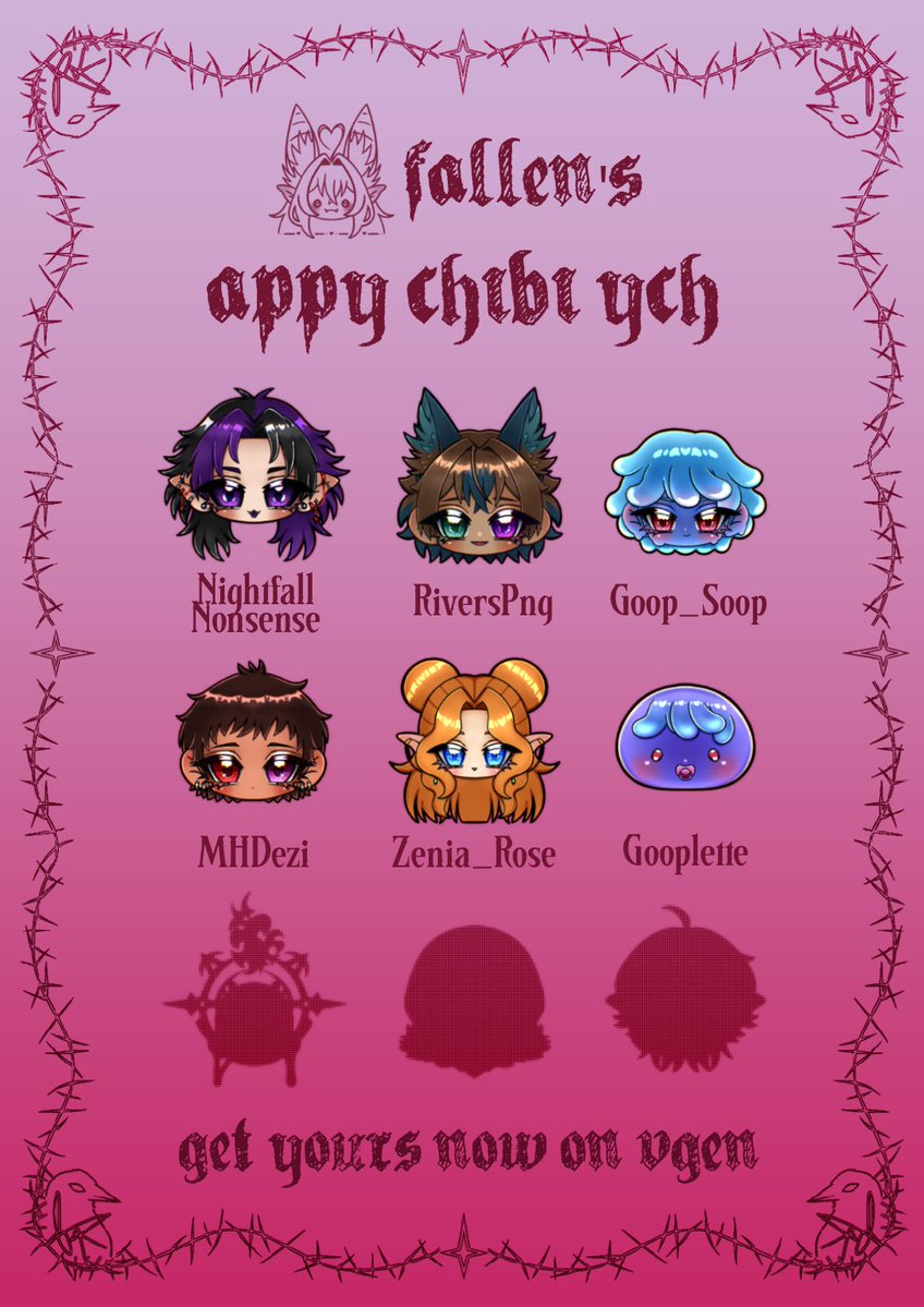 FallenLeaves026's tweet photo. Finally opened a new chibi #ych service 🍎🦇

@FallenRSS is having a launch sale right now 🥺
Limited slots available

RTs are highly appreciated 💜
#VgenCommㅤ #Vtuber https://t.co/nhzR9F3MKv