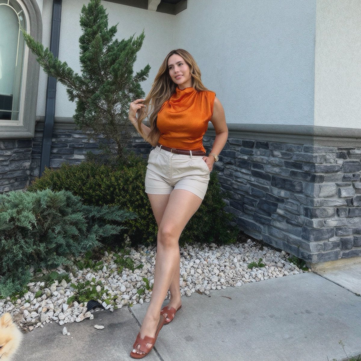 ShebaRamgekiuc's tweet photo. Lately, orange has been my color. Want the outfit details? Comment and I’ll send you the links! https://t.co/Bsb4qnYr2w