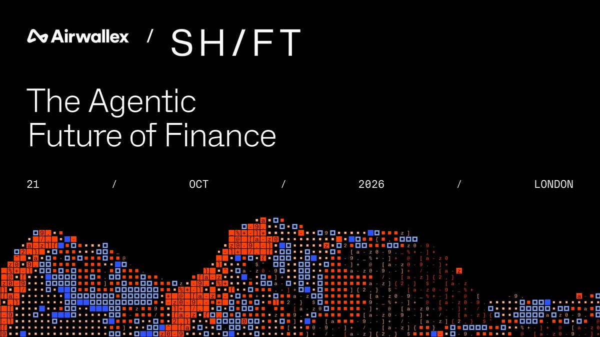 airwallex's tweet photo. Airwallex Shift is coming to London 🇬🇧

October 21.

We’re bringing AI founders, finance leaders, and senior operators together for an afternoon about AI and the agentic future of finance.

Spaces are limited. Apply below ↓ https://t.co/b2LDl8xTOy