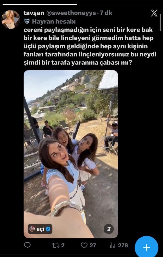 bubblyttc5's tweet photo. Meali zaten cereni paylaasmadigin icin seni linclemedik bide arkadaslarin lincleniyo diye onlara destek mi oluyosun https://t.co/7Ek8BYebed