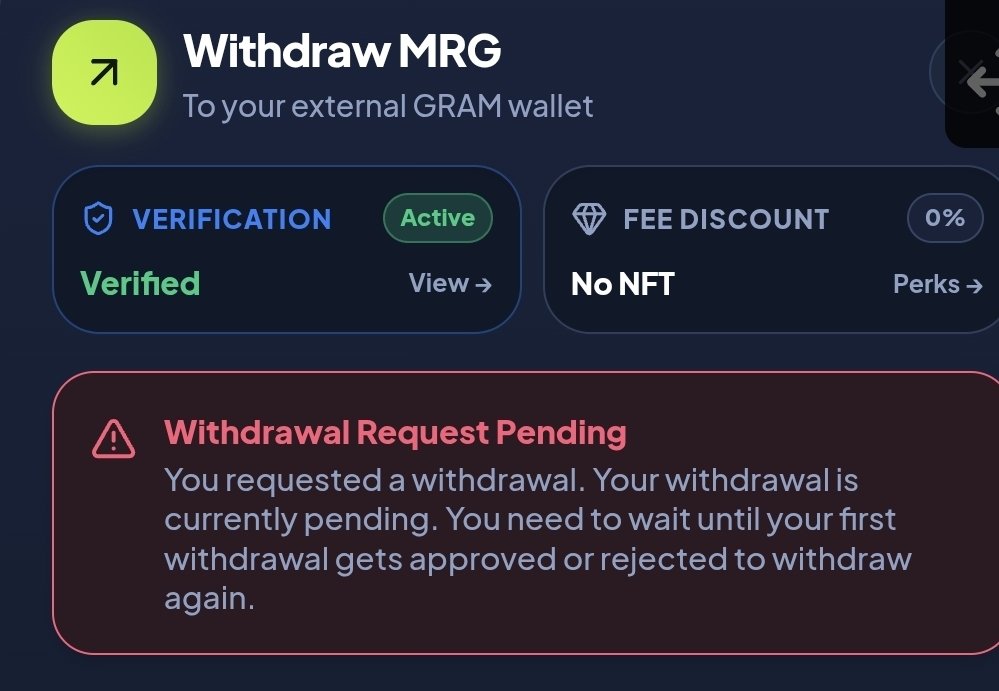 zamboli13's tweet photo. @MRG_Miner Why my withdraw still pending since yesterday https://t.co/TIW8Cbvkb5
