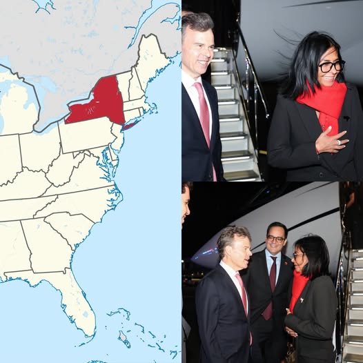 LaVerdadTraePaz's tweet photo. Más cerca de #Maduro: la Usupadora de #Venezuela🇻🇪 #DelcyTrump anunció que ya se encuentra en la ciudad #NuevaYork para participar en la Asamblea General de las Naciones Unidas.
"Llegamos a #NY con la firmeza y la esperanza de un pueblo..." #Delcy NO representas a #Venezuela 🇻🇪 https://t.co/i5EvcmyVUc
