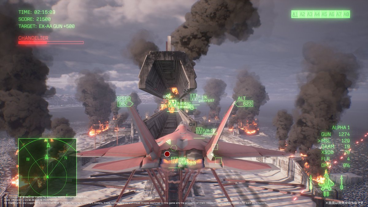 AceCombatGames's tweet photo. [🐥 Nuggets' Online Mode Guide #5]
It's Nuggets here!
I've obtained information on special “Emergency Missions” that occasionally occur while playing in online mode!
Whether it’s “Emergency Sortie,” where eight players team up to take on a massive weapon iconic to the series, or “Scramble,” where four players battle a formidable NPC rival squad, both are sure to be nail-biting, intense battles! These special missions only appear for a limited time, but if you pull off a victory, you’ll have the chance to earn even more rewards! Be sure not to miss the announcement when they pop up! Peep!
#ACECOMBAT ＃ACE8