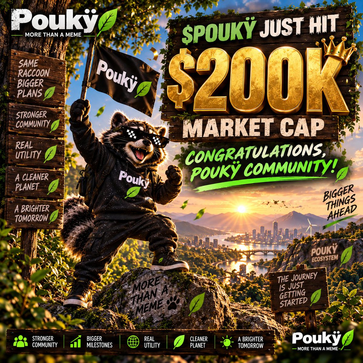 PoukyOfficial's tweet photo. $POUKŸ JUST HIT $200K MARKET CAP

Congratulations to the entire POUKŸ community.

We set the goal, stayed consistent, and reached another major milestone together.

From $180K to $200K, the community kept pushing forward.

But remember, this is just the beginning.

The vision is bigger, the community is growing, and there is still much more to build.

Thank you to every holder, supporter, creator and community member who continues to push POUKŸ forward.

POUKŸ IS MORE THAN A MEME.

CA: "DeCbrdr7VGSL7BTFufojwoJ4gudUrxE9pwBzJ6sApump"

Telegram: https://t.co/3jC41eLLDX