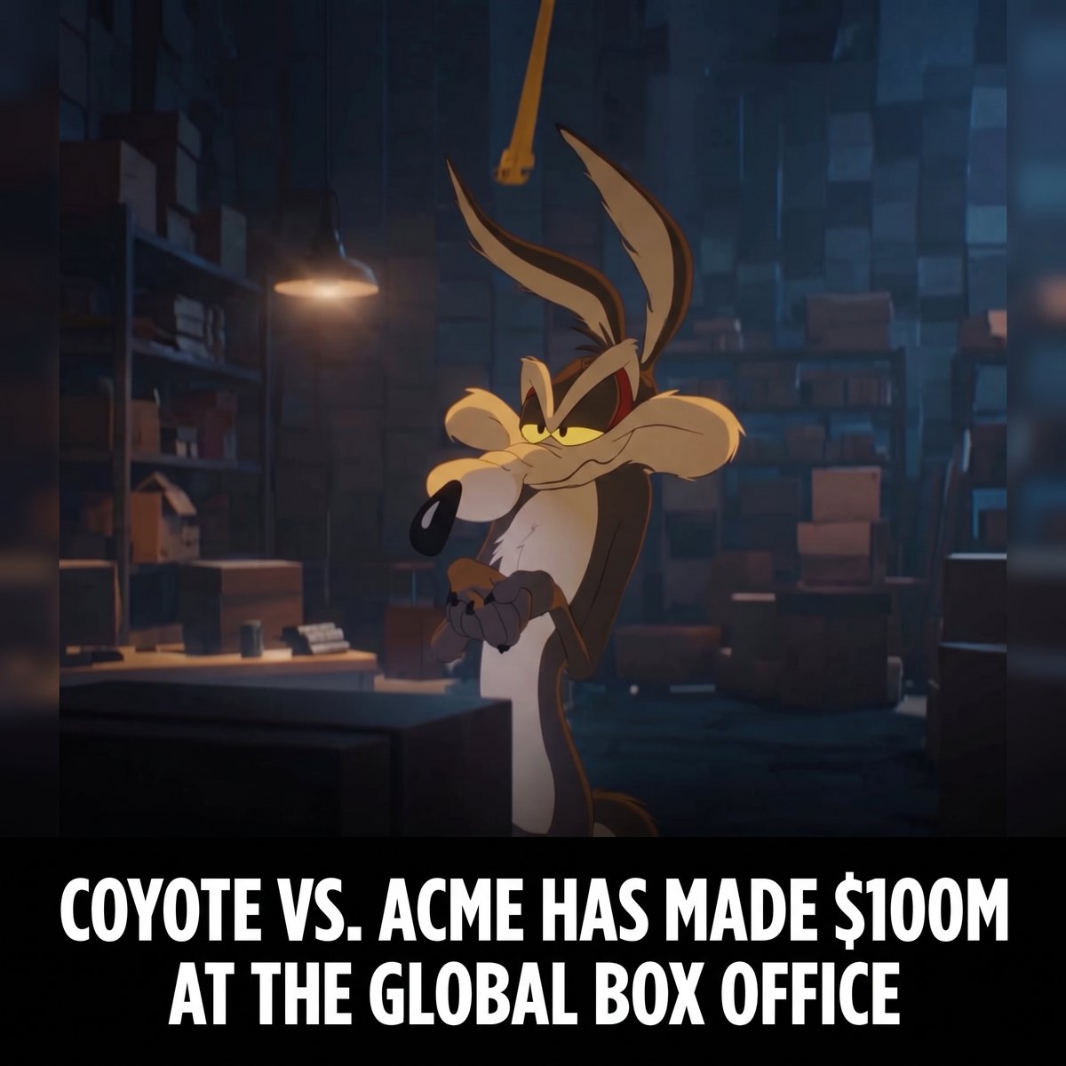 ketchupent's tweet photo. You asked for it, we delivered, and you showed up! 💥Thank you to the fans for making this a massive hit! Don't miss out on the biggest surprise hit of the year. Go see Coyote vs. Acme in theaters now! 🧨#CoyoteVsAcme https://t.co/NDRJpWQFyQ