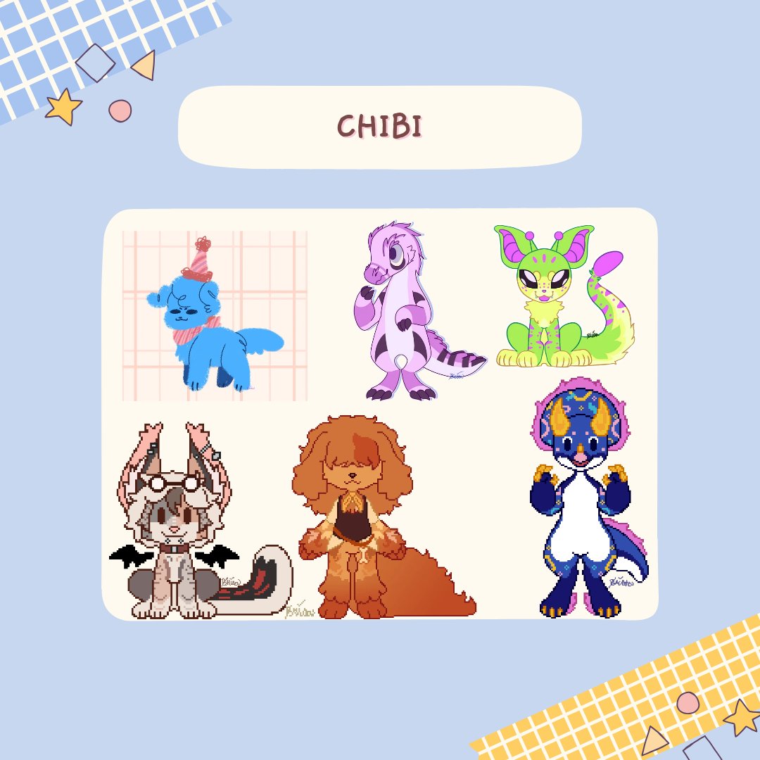 Brisa9908's tweet photo. Hi everyone! ( ´ ▽ ` )ﾉ 

I want to practice and improve my art skills, so drop your OCs below! I'll pick a few to draw for free! I can do chibi, full art, pixel, lineless, headshots, etc. 

( •̀ ᴗ •́ )و ̑̑Please include a referene image and a little info about them! 🎨✨ https://t.co/OBVq4iI64c