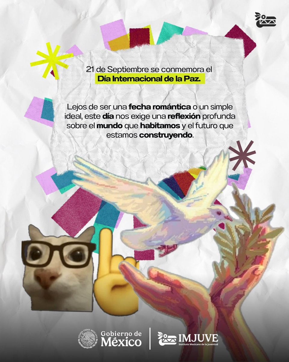 imjuvemx's tweet photo. 🤍RUIDO DEL BUENO🤍
#Diainternacionaldelapaz #paz
#jovenestransformandomexico #carrusel https://t.co/4J1qCjhI0d