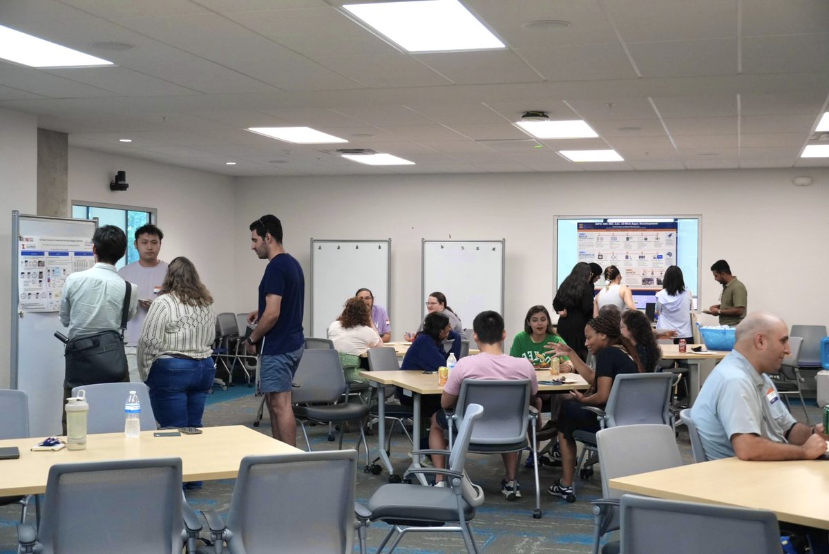 iSchoolUI's tweet photo. It was great to see students, faculty, and staff come together to learn about the research being done within the Informatics community at the Informatics Programs Fall 2026 Reception last week.

Thanks to everyone who attended! https://t.co/sGwBBNsqoJ