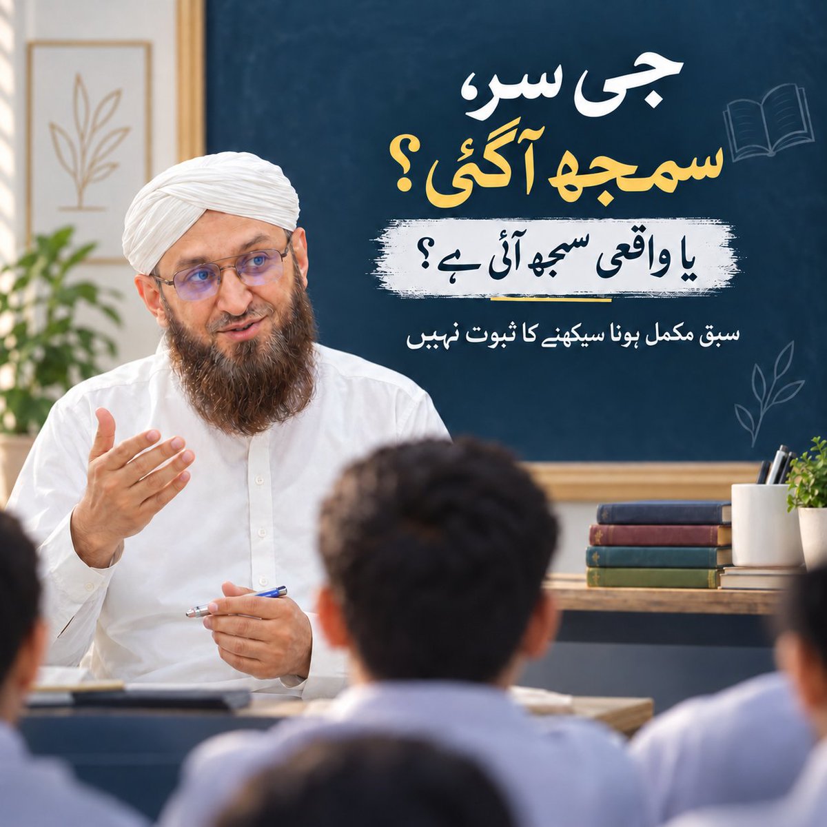 abusalehedu's tweet photo. بسم اللہ الرحمٰن الرحیم
تحریر: شاہ فیصل عطاری
۲۲ ستمبر۲۰۲۶

“جی سر، سمجھ آگئی”

استاد نے بورڈ پر آخری سوال حل کیا۔

مارکر بند کیا۔
کلاس کی طرف دیکھا۔
اور اطمینان سے پوچھا:

“سب کو سمجھ آگئی؟”

پوری کلاس سے تقریباً ایک ساتھ آواز آئی:

“جی سر!”

استاد مطمئن ہوگیا۔

سبق مکمل۔
بورڈ بھر گیا۔
کاپیاں مکمل۔
بچے خاموش۔
جواب بھی مثبت۔

بظاہر سب کچھ ٹھیک تھا۔

بس ایک سوال رہ گیا:

واقعی سمجھ کس کو آئی؟

یہ ایک عجیب بات ہے کہ انسان اکثر ان چیزوں سے جلد مطمئن ہوجاتا ہے جو اسے فوراً نظر آ جائیں۔

سوشل میڈیا پر پوسٹ کے ہزاروں ویوز آجائیں تو خوشی ہوتی ہے۔

لائکس بڑھ جائیں تو لگتا ہے پوسٹ کامیاب ہوگئی۔

کمنٹس آنے لگیں تو ڈیش بورڈ بھی اچھا لگنے لگتا ہے۔

لیکن کچھ دیر بعد اصل سوال سامنے آتا ہے:

ان ہزاروں ویوز سے ہوا کیا؟

لوگ صرف دیکھ کر آگے نکل گئے؟

یا کسی نے فالو بھی کیا؟

کسی نے بات یاد بھی رکھی؟

کسی نے اپنے عمل میں کچھ بدلا بھی؟

کلاس روم میں بھی کچھ ایسا ہی ہوتا ہے۔

سبق مکمل ہوگیا ✓
بورڈ ورک ہوگیا ✓
کاپیاں بھر گئیں ✓
ورک شیٹ مکمل ہوگئی ✓
بچوں نے “جی سر” بھی کہہ دیا ✓

لیکن...

کیا بچہ واقعی سیکھا؟

یہاں اکثر ہمارا ڈیش بورڈ خاموش ہوجاتا ہے۔

کیونکہ “سمجھ آگئی؟” ایسا سوال ہے جس کا جواب بچہ سمجھے بغیر بھی دے سکتا ہے۔

وہ تھکا ہوا ہوسکتا ہے۔

وہ اگلے سوال سے بچنا چاہتا ہو۔

اسے لگتا ہو باقی سب سمجھ گئے ہیں، اس لیے وہ بھی “جی سر” کہہ دے۔

یا شاید وہ خود بھی یہ نہ جانتا ہو کہ اسے کیا سمجھ نہیں آیا۔

اب ذرا سوال بدل کر دیکھیں۔

“سمجھ آگئی؟” کے بجائے کہیں:

“اپنے الفاظ میں بتاؤ، یہ جواب درست کیوں ہے؟”

یا پوچھیں:

“اس کی کوئی نئی مثال دو۔”

یا بورڈ پر جان بوجھ کر ایک غلط جواب لکھ دیں اور کہیں:

“غلطی کہاں ہے؟”

اب کلاس کا منظر بدل جائے گا۔

کچھ ہاتھ فوراً اٹھیں گے۔

کچھ بچے سوچنے لگیں گے۔

کچھ خاموش ہوجائیں گے۔

اور شاید کوئی بچہ کہے:

“سر، مجھے دوبارہ سمجھا دیں۔”

ہم عموماً اسی آخری جواب سے گھبراتے ہیں۔

حالانکہ استاد کے لیے شاید یہی سب سے قیمتی جواب ہے۔

کیونکہ اب کم از کم حقیقت سامنے آگئی۔

بچے کا رک جانا ہمیشہ استاد کی ناکامی نہیں ہوتا۔

کبھی کبھی یہی وہ مقام ہوتا ہے جہاں اصل تدریس شروع ہوتی ہے۔

مسئلہ یہ نہیں کہ بچہ پہلی دفعہ میں نہ سمجھ سکا۔

اصل مسئلہ یہ ہے کہ استاد کو پورا سبق گزر جانے کے بعد بھی معلوم نہ ہو کہ بچہ سمجھا یا نہیں۔

ہمیں ایسی کلاس نہیں چاہیے جہاں ہر سوال پر فوراً ایک خوبصورت اجتماعی آواز آئے:

“جی سر!”

ہمیں ایسی کلاس چاہیے جہاں بچہ اپنی سمجھ دکھا سکے۔

سمجھا ہے تو وجہ بتائے۔

مثال دے۔

غلطی پکڑے۔

بات کو اپنے الفاظ میں بیان کرے۔

کسی دوسرے کو سمجھا سکے۔

کیونکہ تعلیم میں اصل کامیابی یہ نہیں کہ:

“میں نے پڑھا دیا۔”

اصل سوال یہ ہے:

“بچے نے کیا سیکھا؟”

اور شاید ہمارے کئی تعلیمی مسائل اسی ایک فرق میں چھپے ہوئے ہیں۔

ہم یہ گنتے ہیں کہ:

کتنا نصاب مکمل ہوا؟

کتنے ابواب پڑھائے گئے؟

کتنی کاپیاں چیک ہوئیں؟

کتنے پیریڈ لیے گئے؟

مگر نسبتاً کم پوچھتے ہیں:

کتنے بچوں نے واقعی سمجھا؟

اور اس سے بھی اہم:

ہمیں کیسے معلوم ہوا کہ انہوں نے سمجھا؟

اگلی بار کلاس میں ایک چھوٹی سی تبدیلی کیجیے۔

سبق کے آخر میں یہ نہ پوچھیں:

“سمجھ آگئی؟”

بلکہ کہیں:

“مجھے دکھاؤ کہ تمہیں سمجھ آگئی ہے۔”

ممکن ہے اس کے بعد کلاس کچھ دیر خاموش ہوجائے۔

ممکن ہے جواب فوراً نہ آئے۔

ممکن ہے آپ کو سبق کا ایک حصہ دوبارہ پڑھانا پڑے۔

لیکن اس خاموشی سے مت گھبرائیے۔

کیونکہ ہر فوراً مل جانے والا جواب کامیابی نہیں ہوتا۔

اور ہر رک جانے والا بچہ ناکامی نہیں ہوتا۔

کبھی کبھی “جی سر” صرف ایک جواب ہوتا ہے۔

سیکھنے کا ثبوت نہیں۔

#Education #Teaching #StudentLearning