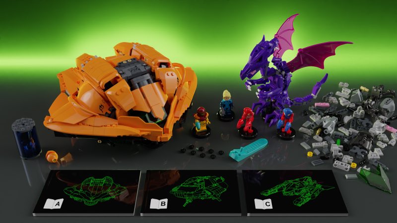 KamesJerr's tweet photo. Missing the Lego Ideas Metroid: Samus Aran’s Gunship set submission like a mf tonight https://t.co/U6BcSRrTsL
